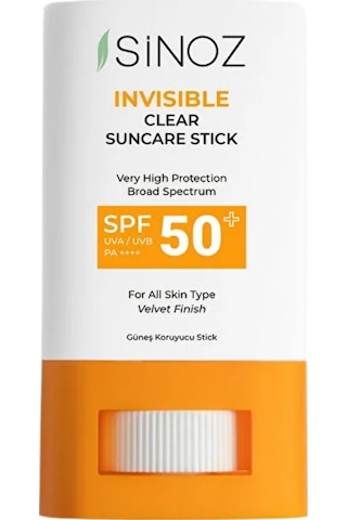 Sinoz Spf50+ Nemlendirici Yüksek Korumalı Şeffaf Stick Güneş Kremi 15 Gr