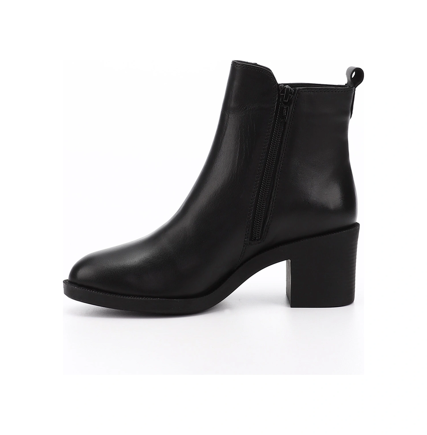 Gönderi R Kadın Siyah Fermuarlı Kalın Topuklu Hakiki Deri Bot Gkzb13453428 Siyah