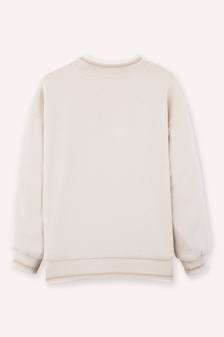 Panço Erkek Çocuk Çıtçıtlı Sweatshirt Bej