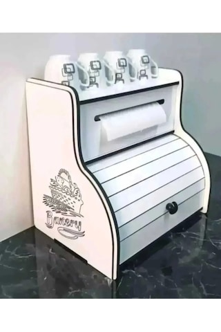 Ekmeklik,havluluk,baharat Rafı Beyaz Ekmeklik,havluluk,baharat Rafı Beyaz