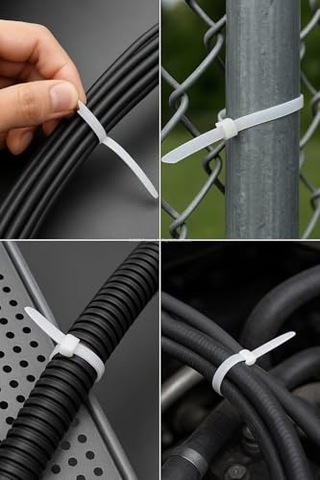 Kablo Bağı 100 Adet Dayanıklı Kablo Tutturma Bağı 6 6 Naylon Kablo Kelepçesi Tel Bağı Seti Elektrik Tesisatı O Genel