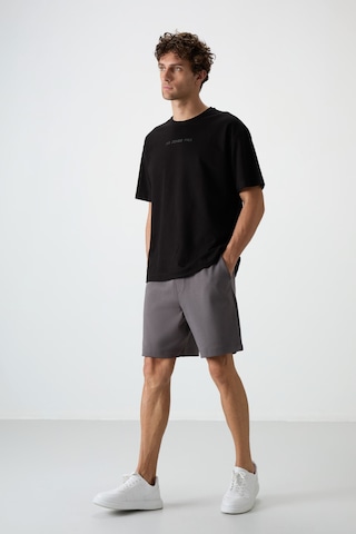 Air Jones Tommy Life Koyu Gri Pamuklu Kalın Yumuşak Dokulu Comfort Fit Basic Erkek Şort - 81274 Koyu Gri