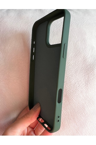 Apple Uyumlu iPhone 16 Pro Max Logolu İçi Kadife Silikon Lansman Kılıf