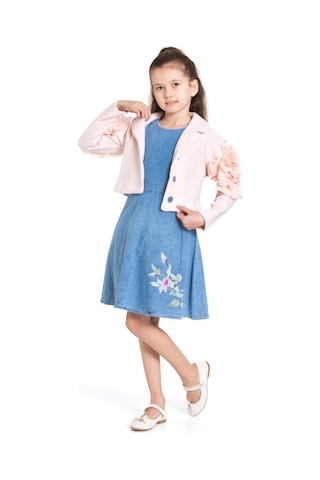 Xo Kids Kiz Çocuk Etek Takmı 6-9 Yaş 51050 Pudra
