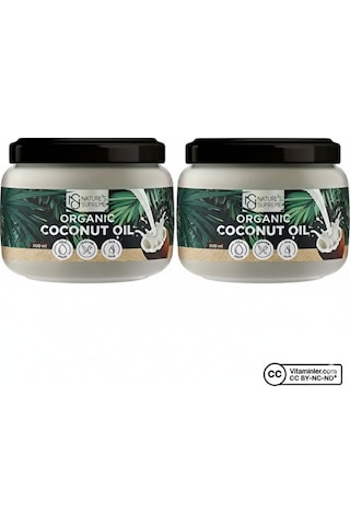 Nature's Supreme Organik Hindistan Cevizi Yağı 300 Ml 2 Adet 600 ML