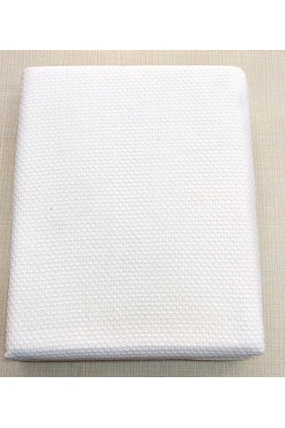 Lapenya Lüks Çift Kişilik Bal Peteği Pamuk Pike (200X240)-Krem