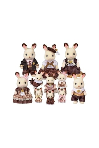 5848 Sylvanian Families Çikolata Kulaklı Tavşan Ailesi Yıldönümü Seti +3 Yaş