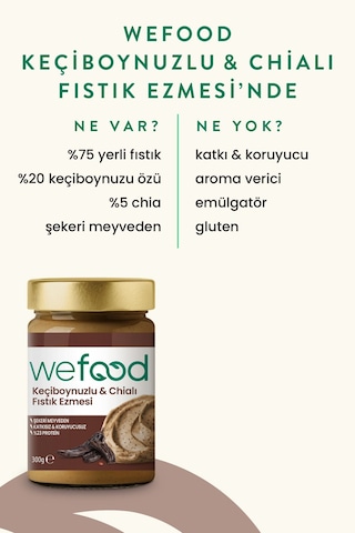 Keçiboynuzlu & Chialı Fıstık Ezmesi 300 G