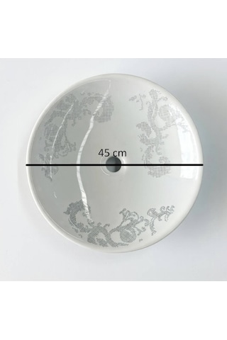İsvea - Soluzione 45 Cm Patrizia Dekorlu Lavabo - 10sz66045 1466841