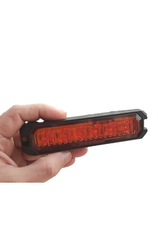 2 Adet 6 Ledli Turuncu-Turuncu Scooter Motosiklet Dorse Lambası 12-24 Volt