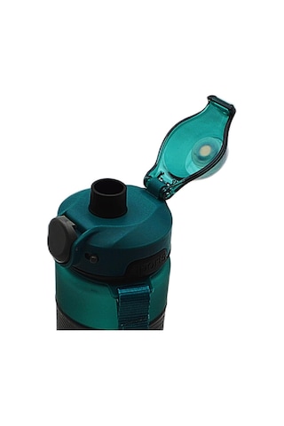 Noki Su Matarası Tritan Auto Kapak Soft Touch Silikon Bantlı Askılı 750 Ml Yeşil