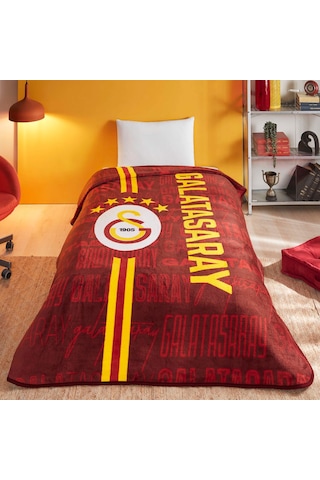 Galatasaray Lisanslı Battaniye Kupa Hediyeli Sarı Kırmızı