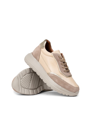 Deery Kadın Hakiki Deri Bej Sneaker Ayakkabı - M0509zbeje01 Bej