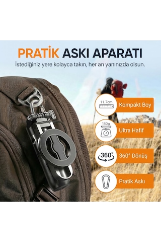 Juo Jst30 Magsafe Manyetik Kumandalı Tripod Monopod Selfie Çubuğu Android Apple iPhone Uyumlu Beyaz