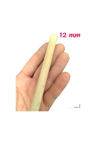 Ahşap Kayın Kavale 1.kalite 12 MM X 100 CM Fırınlanmış Tırtıklı 10 Adet