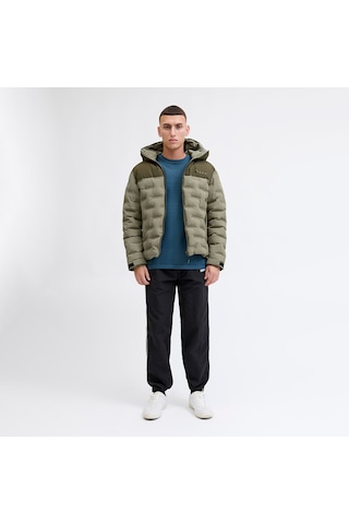 Jack & Jones Point Heat Quilted Erkek Yeşil Mont 12285932-vtr Haki