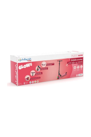 Chillafish Flexxi Glow Işıklı Katlanabilir 2 Tekerlekli Scooter - Coral