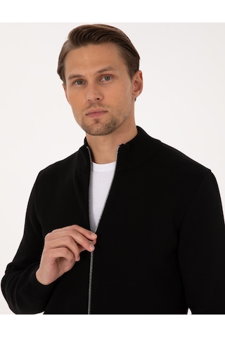 Pierre Cardin Erkek Siyah Hırka Triko 50315821-vr046 Siyah