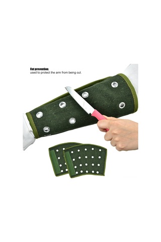 Geeroyoo Camouflage Denim Çelik Çubuklu Kolluk, Kesilmeyi Önleyen Ter Emici Pamuk İç Katmanlı, Cam Ve Metal İşleme İçin Tek Boyutlu