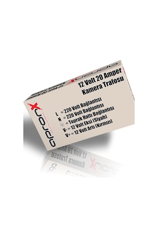 12 Volt 20 Amper Metal Adaptör Güvenlik Kamerası Trafosu Kamera Adaptörü