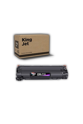Kingjet Canon Uyumlu Crg-712 Standart Kapasiteli Çipli Uyumlu Toneri I-sensys Lbp3010