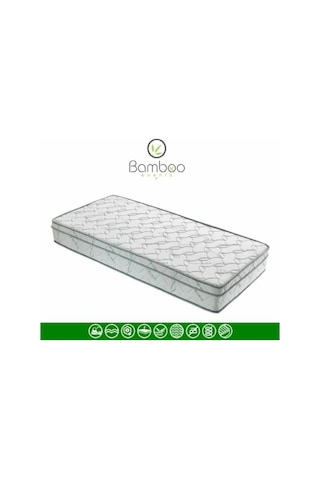 Uzunbebe 80X190 Heyner Events Bamboo Ortopedik Yatak 80*190 Kuş Tüyü Pedli