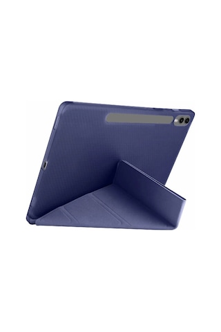 Samsung Galaxy UyumluX510 Tab S9 Fe 11 Kılıf Kalemlikli Mars Tablet Kılıfı - Lacivert Arka Kapak