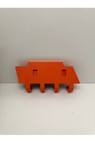 3d Baskı Dekoratif Ktm Model Motorcu Anahtar Askılığı Turuncu