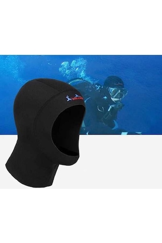 Dm Dıve & Saıl Dh-002 1mm Erkek Kadın Yüzme Bone Güneş Koruyucu Dalış Şapkası Sörf Başlığı Xl Siyah Siyah