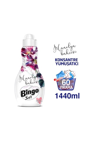 Bingo Soft Konsantre Çamaşır Yumuşatıcısı Manolya Bahçesi 1440 ML