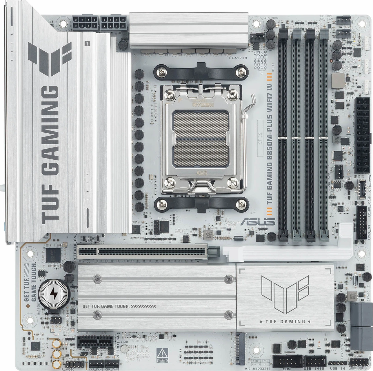 Asus Tuf Gaming B850m-plus Wifi7 W Ddr5 8000mhz Oc M.2 Hdmı/dp/usb-c Pcıe 5.0 Am5 Matx Anakart