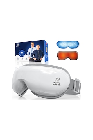 Bob Ve Brad Eyeoasis 3 - Isı Ve Soğuk Fonksiyonlu Beyaz Göz Masajı, Sıkıştırma Masajı Ve Müzik, Gergin Veya Kuru Gözler İçin Göz Maskesi, Erkekler Ve Kadınlar İçin Hediye