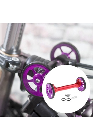 Suntek Katlanır Bisikletler Kolay Tekerlekler Ara Kırmızı-Mor Kırmızı - Mor