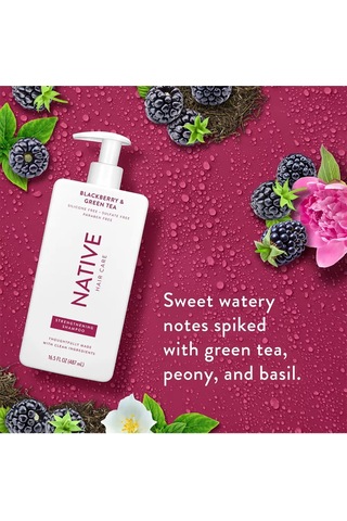 Native Blackberry & Green Tea Güçlendirici Şampuan 487ml Tüm Saç Tipleri