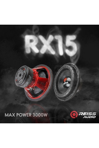 Rs-rx15 38 Cm Subwoofer Max Power 3000w