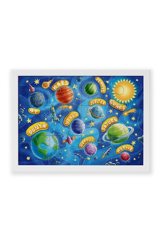 Eğitici Çocuk Kutu Oyunu Junıor Puzzle Küçük Gezegenler 12 Parça
