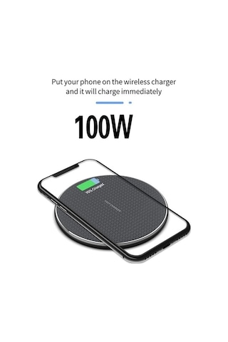 Fastbuy 100w Kablosuz Şarj İphone Uyumlu 13/12/11/xs Max/x/xr 8 Artı/süper Hızlı Şarj Pedi Ulefone Doogee Samsung Not 9/not S