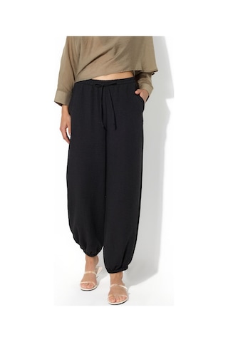 Hiccup Busem Kadın Dokulu Polyester Jogger Pantolon Siyah