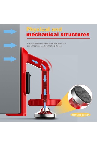 Ximistore9 Ev Otel Güvenlik Kapı Durdurucu - Taşınabilir Alüminyum Anti-giriş Engeli, Tek Kişilik Yaşayanlar İçin Kolay Kullanım