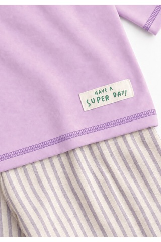 Cigit Oversize Pantolon Takım 2-10 Yaş Lila