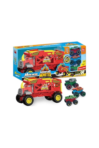 Toysan Sq80992-1 Taşıyıcı Araba Seti 3 Metal Arabalı