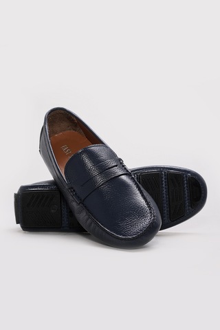 Fast Step Hakiki Deri Erkek Casual Ayakkabı 216mam3 Lacivert Floter