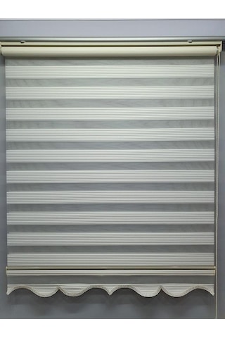 Bbb Dar Pliseli Stor Zebra Perde Krem Mz321 Diğer