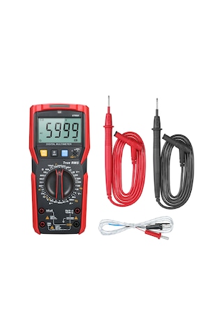 Unı-t Ut89x Yüksek Doğruluk El Mini Siyah Kırmızı Dijital Multimetre
