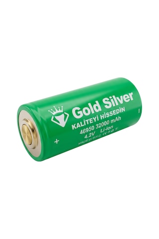 Gold Silver 46950 Şarj Edilebilir Li-ion Pil - 32000 Mah 4.2v Yüksek Kapasite