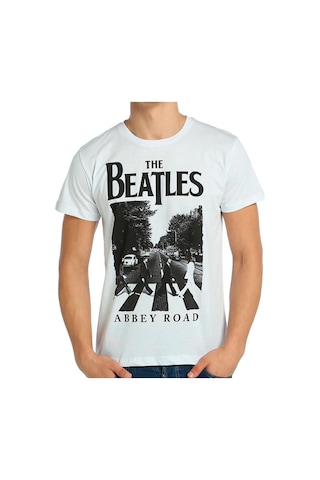 Bant Giyim - Beatles Beyaz Erkek T-Shirt Tişört