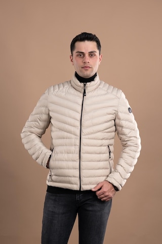 Slimfit Dik Yaka Fermuarlı Erkek Puffer Mont 001