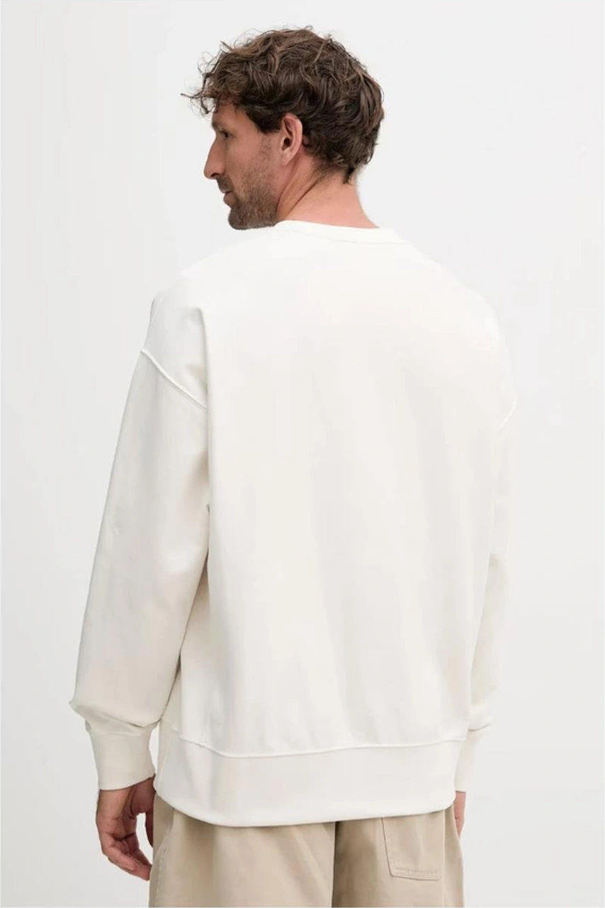 Ck Lv04rc277g Premıum Terry Monogram Cn Erkek Sweatshirt-10211 Bordo