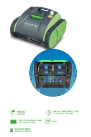 Pro Kablosuz Şarjlı Havuz Temizleme Robotu