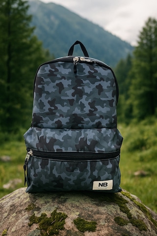 Newbag Kamuflaj Erkek Okul Sırt Çantası Yeni Sezon -gri Kamuflaj
